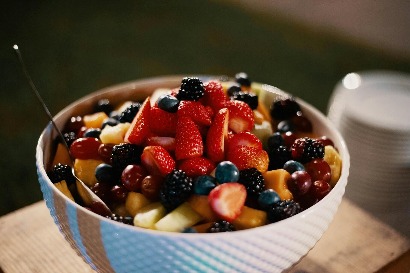 A bowl of mixed fruits and nuts